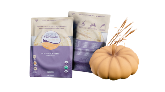 Certified Organic Pumpkin Oil Flour Tortillas (10 ct)